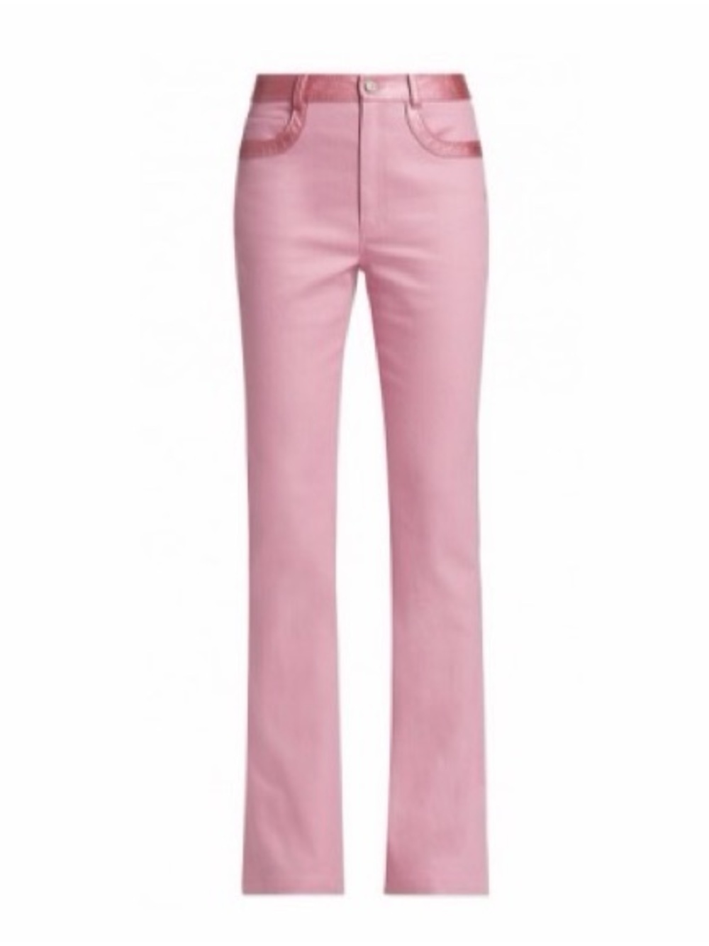 Cinq à Sept Presely Mid-Rise Straight-Leg Pants in Pink, Size 00, NEW $395